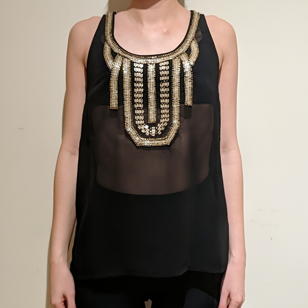 H&M Black sequined Tanktop